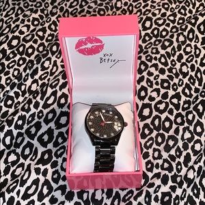 Black Betsey Johnson watch